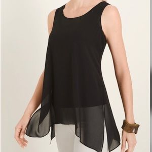 Marla Wynne for Chico’s chiffon sleeveless top small NWT